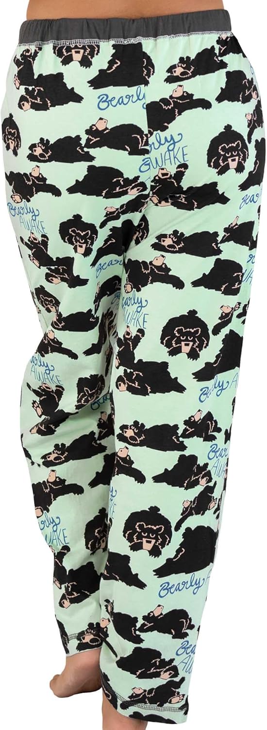 Lazy One Pajamas for Women, Cute Garden and Bear Pajama Pants and Top Separates - Image 2