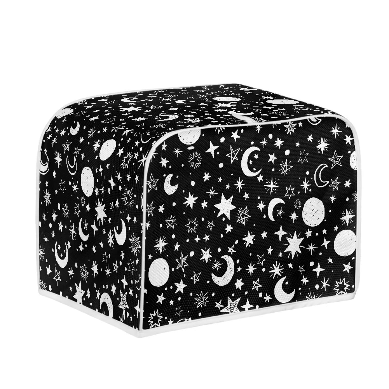 Uourmeti Moon Star Toaster Cover 4 Slice Bread Maker Cover Stain Resistant Dustproof Oven Dust Cover Medium Kitchen Appliance Covers Fingerprint Protection — image 1