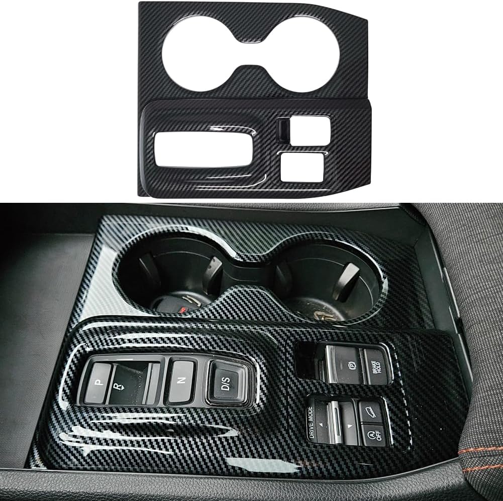 Kolya Carbon-Style Center Console Gear Shift Panel Cover for Honda Pilot (2023–2025)