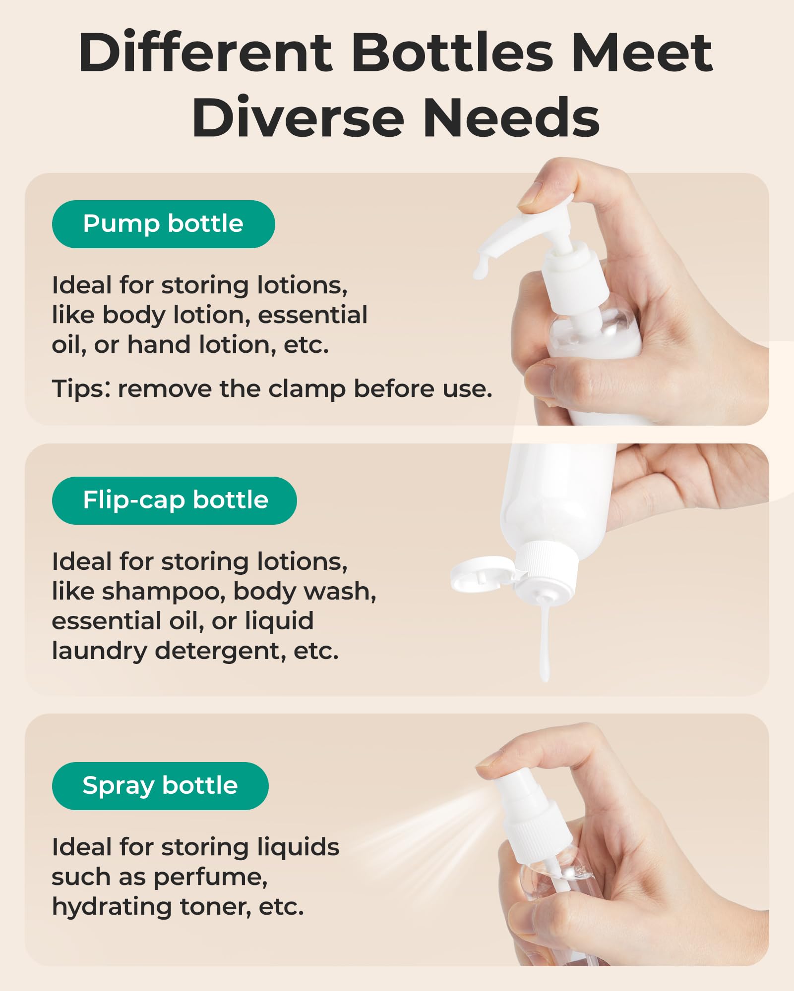 BAGSMART Clear Toiletry Bag, 2 Pack TSA Approved Travel Toiletry Bag Carry on Travel Accessories Bag Airport Airline Quart Size Bags Water Repellent Makeup Cosmetic Bag for Women (Black-2pcs): 1 Pack with 5 bottles, Medium Pure Black