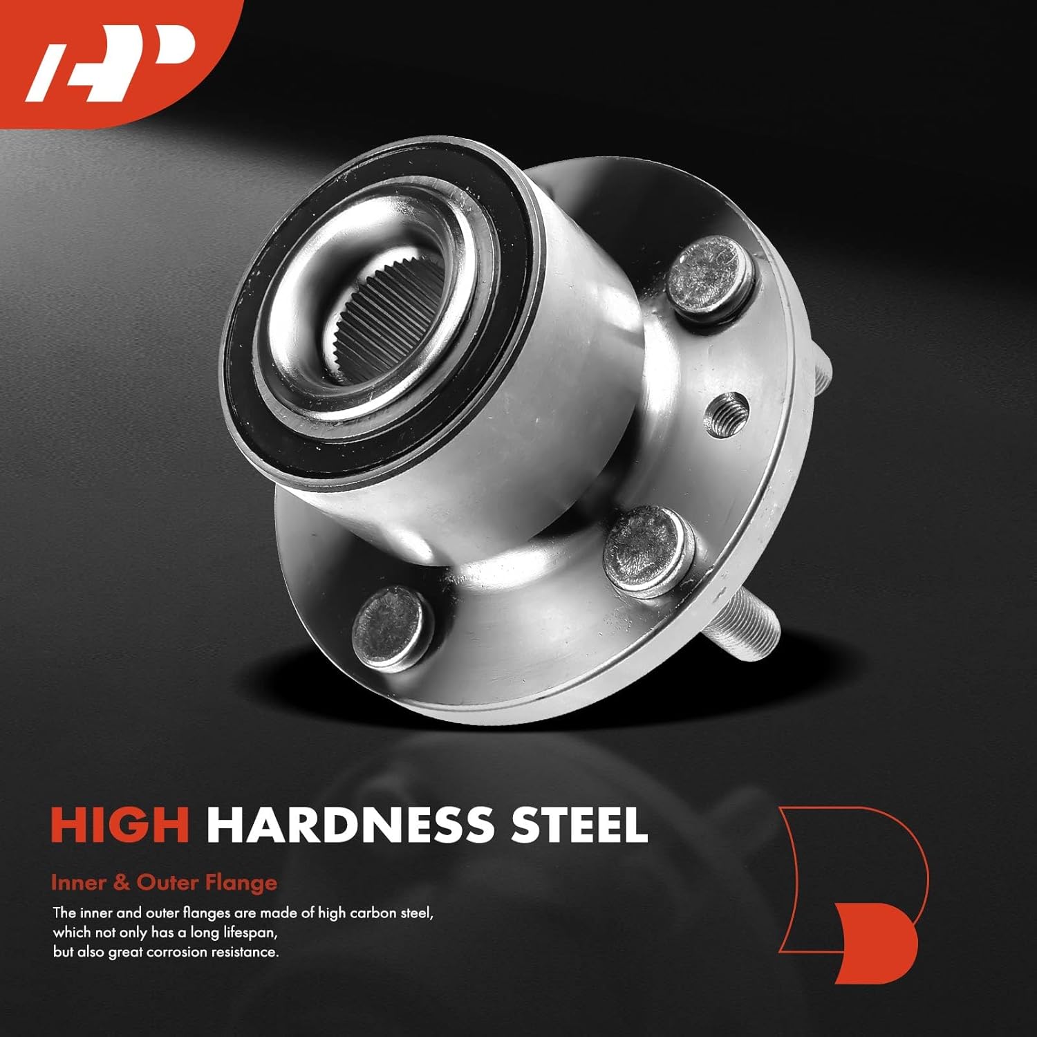 A-Premium 2 x Front Wheel Bearing and Hub Assembly with 5-Lug Compatible with Land Rover LR2 2008-2015, AWD Only, Without ABS
