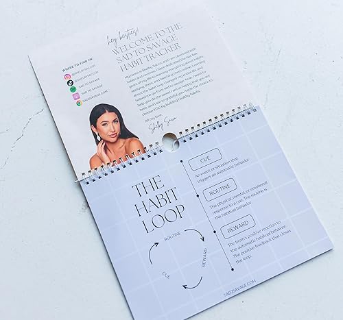 Miniatura 6 de Rastreador de hábitos de Shelby Sacco - Diario diario de seguimiento de hábitos con afirmaciones y material educativo en el bucle de hábitos para