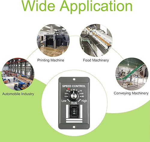 Miniatura 6 de Controlador de velocidad del motor DC 12-60V 20A Regulador PWM ajustable Interruptor de control adelante/retroceso del motor eléctrico Regulador de