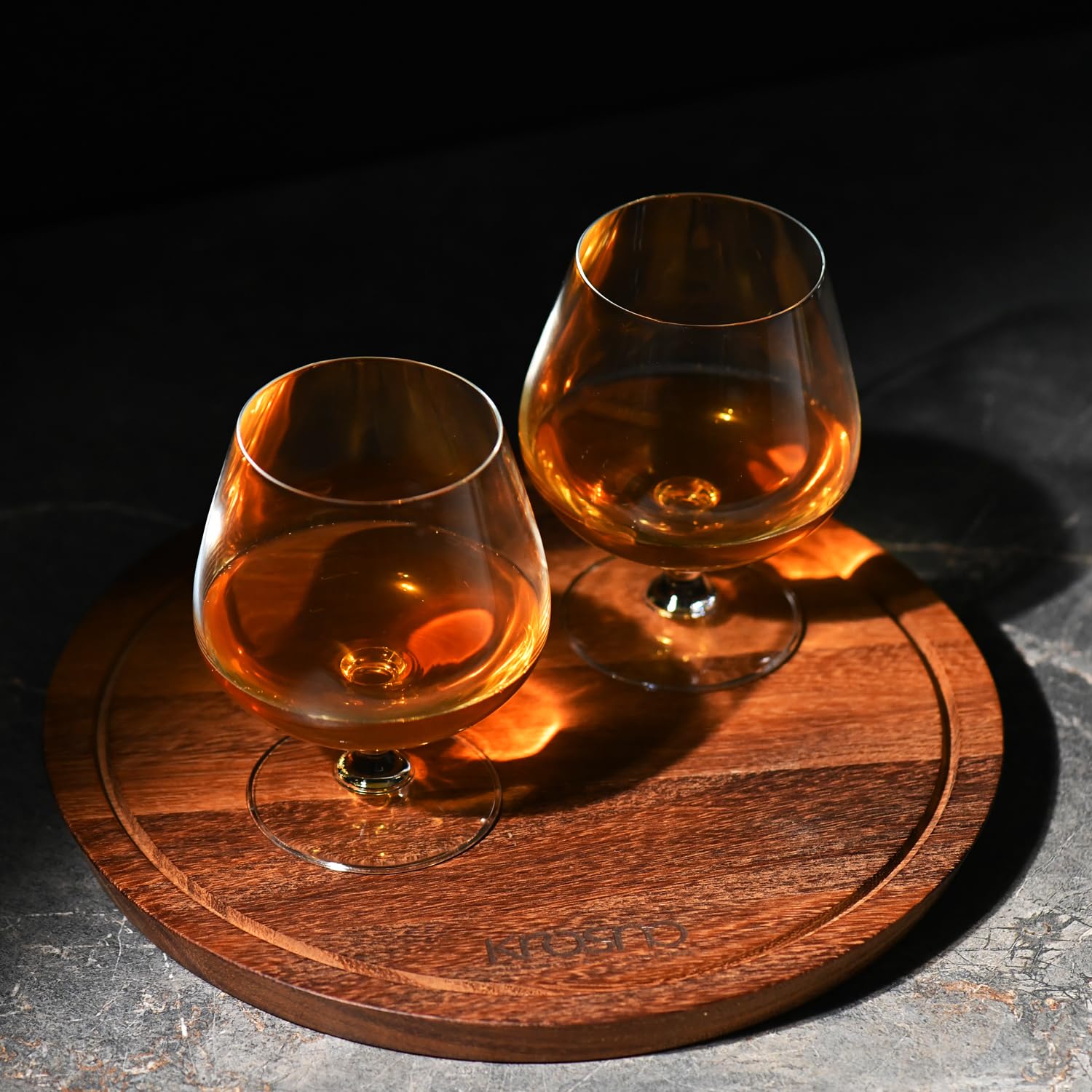 Krosno Balance Verres à Brandy Cognac Whisky 510 ml Lot de 6 – Verres Snifter Cristal Sans Plomb, Grand Calice, Dégustation Spiritueux, Élégants, Lave-vaisselle, Europe