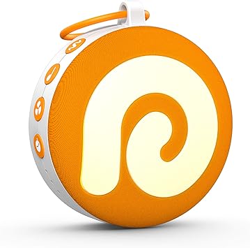 Amazon Dreamegg ホワイトノイズ マシン 赤ちゃん 寝かしつけ 11種の癒し音 ナイトライト搭載 Offタイマー付 バッテリー内蔵 安全ロック機能 吊り下げリング 寝る Bgm 泣き止む 胎内音 オルゴール 自然音 リラックス ベビー 出産祝い プレゼント D11 オレンジ