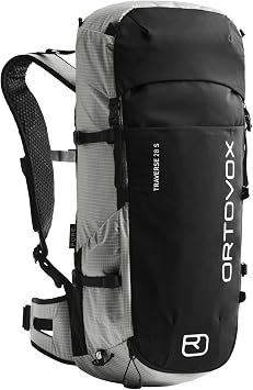 Ortovox Traverse Pure 28L S Alpine Climbing Backpack with Shorter Back Lengths for Men & Women - Grey Marble - 28 Liter