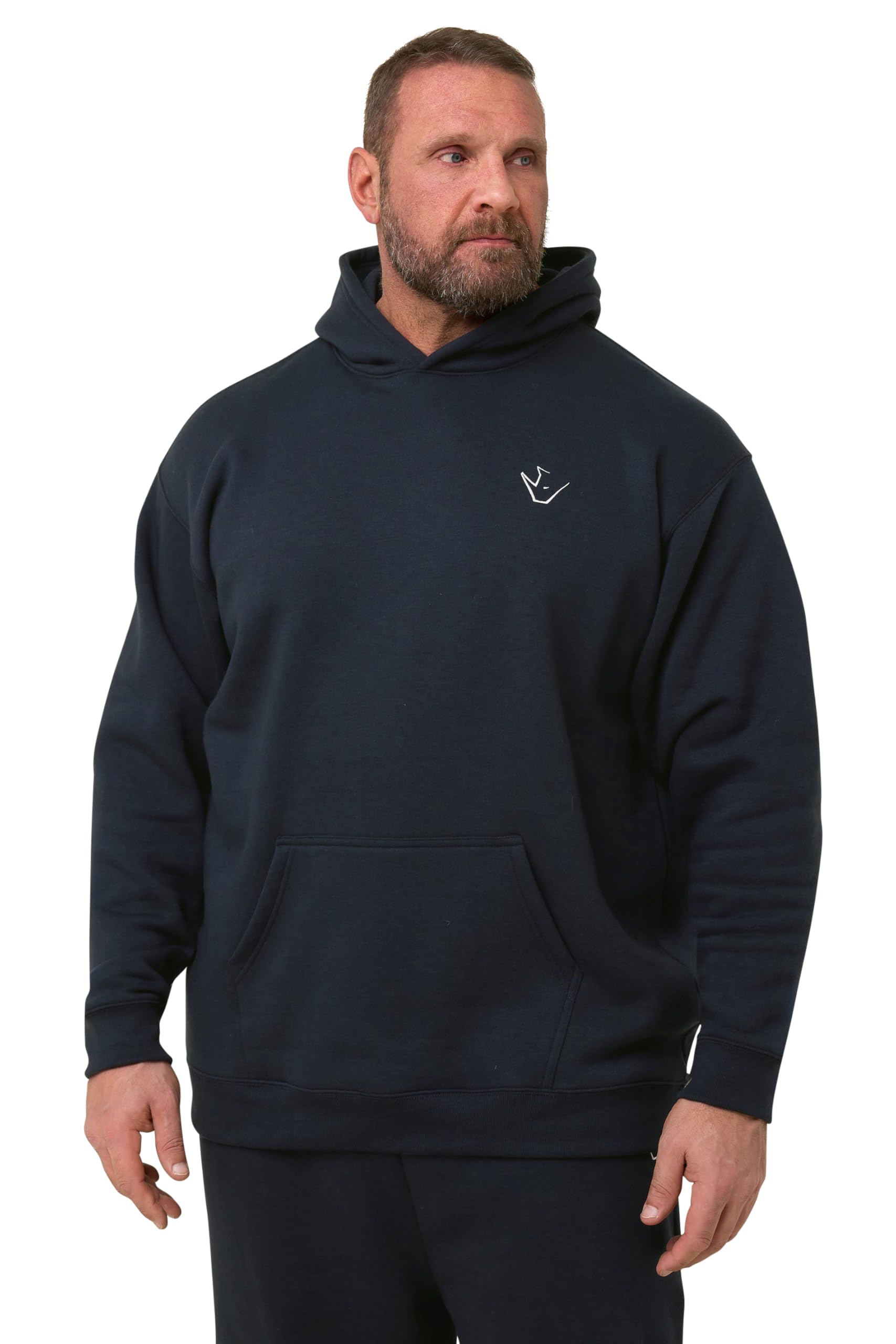 BadRhino 'Rest Day' Hoodie - Dark Navy - 4XL
