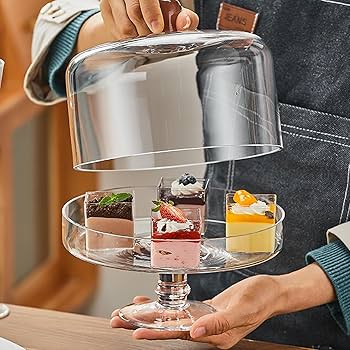 ツブィーゼル 　ガラスドーム　ケーキスタンド ツブィーゼル ガラスドーム ケーキスタンド