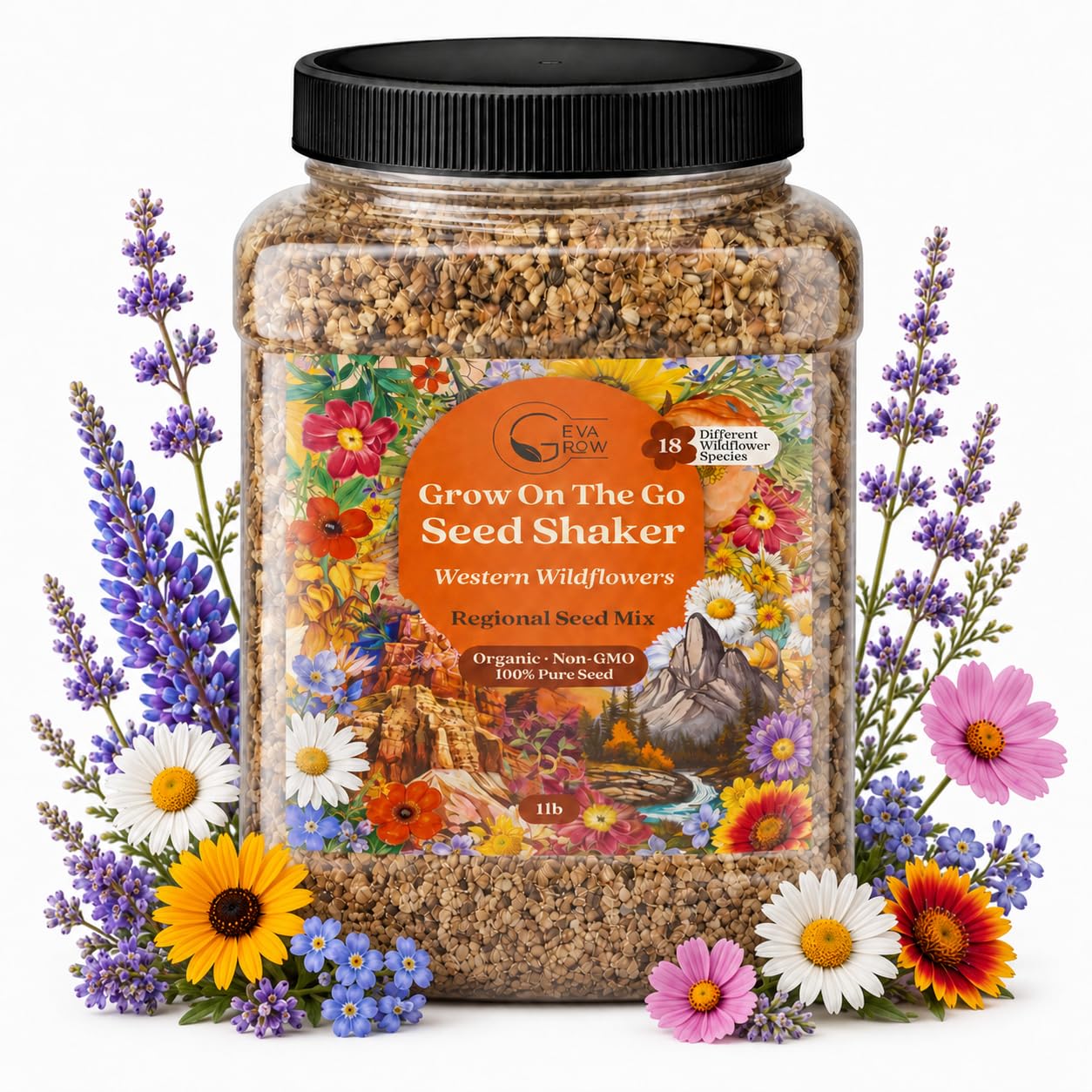 GevaGrow Western Wildflower Seeds Mix
