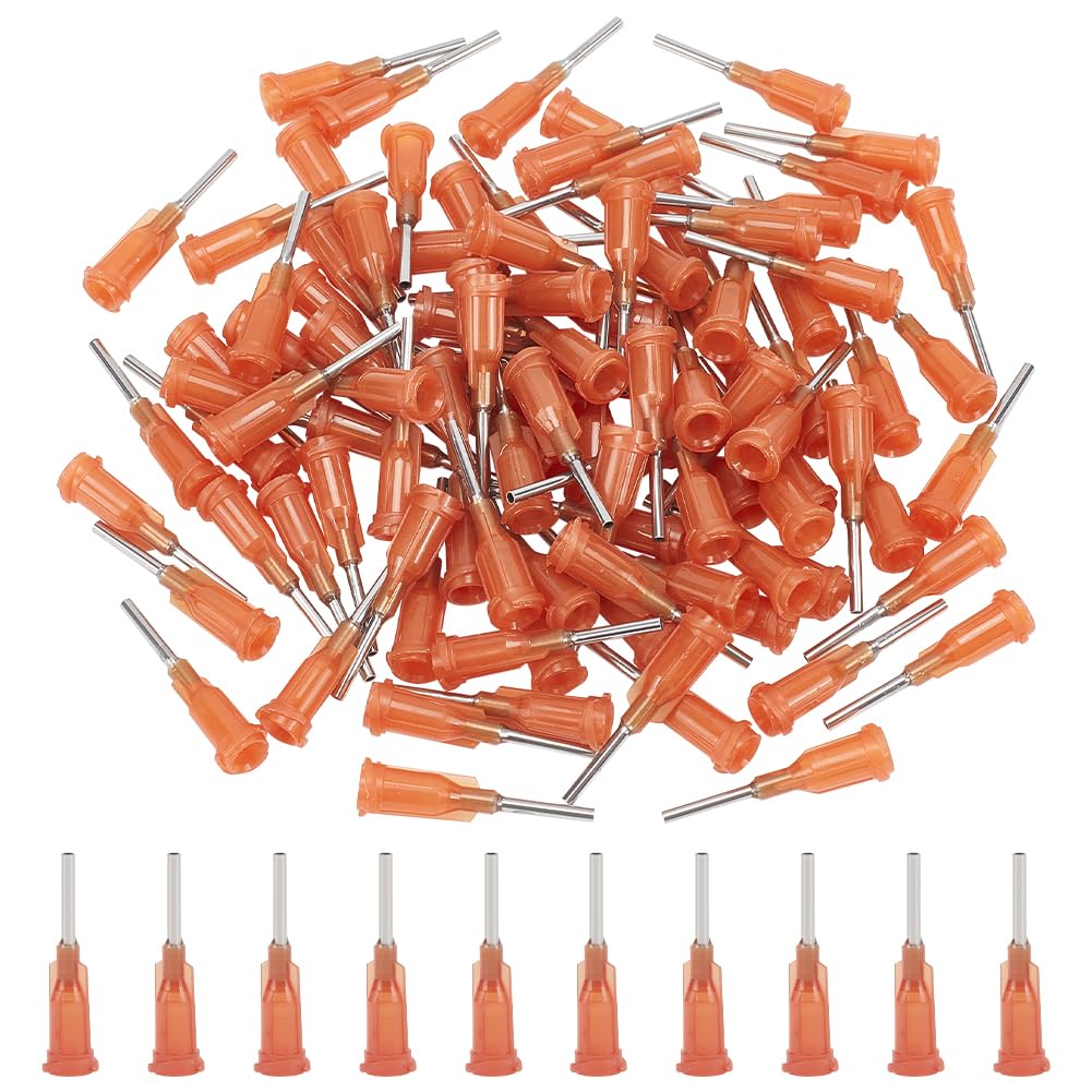 80Pcs Fluid Blunt Needle Dispense Tips Dispensing Needles with Stainless Steel Tip Plastic Liquid Dispenser Needles Glue Needle Tube Blunt Tips for Liquid Dispensing Accessories