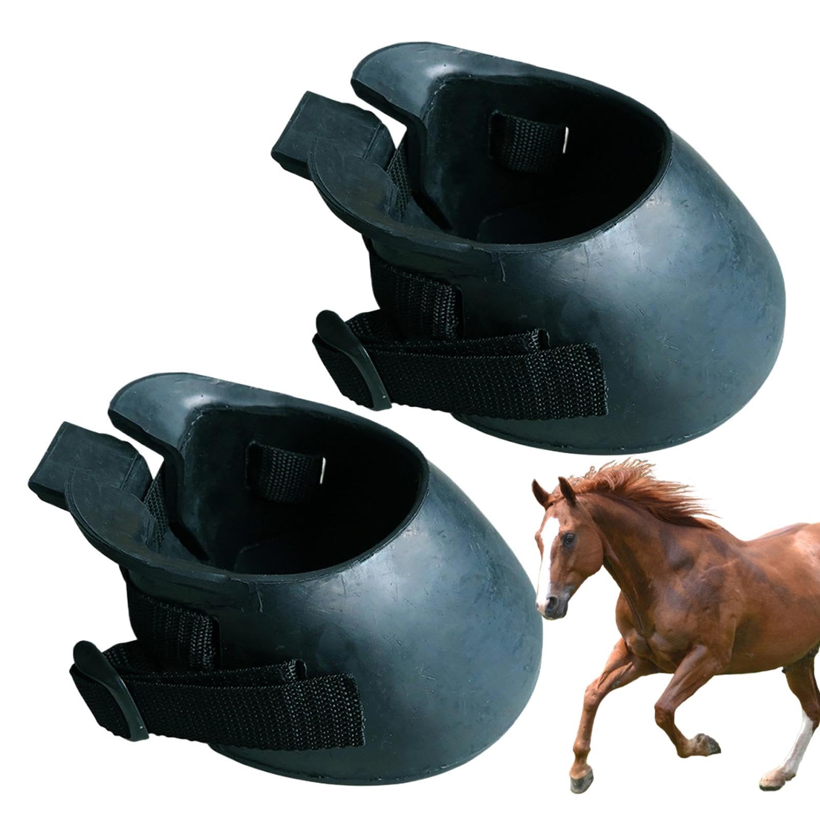 Buty dla koni dla koni,Ochronny but dla koni - Gumowe kopyta kopyta dla koni - Narzędzie do ochrony koni w paski do zawodów, | Ochrona Kopyta Konia do przycinania, ochrony, rehabilitacji, treningu zawodów