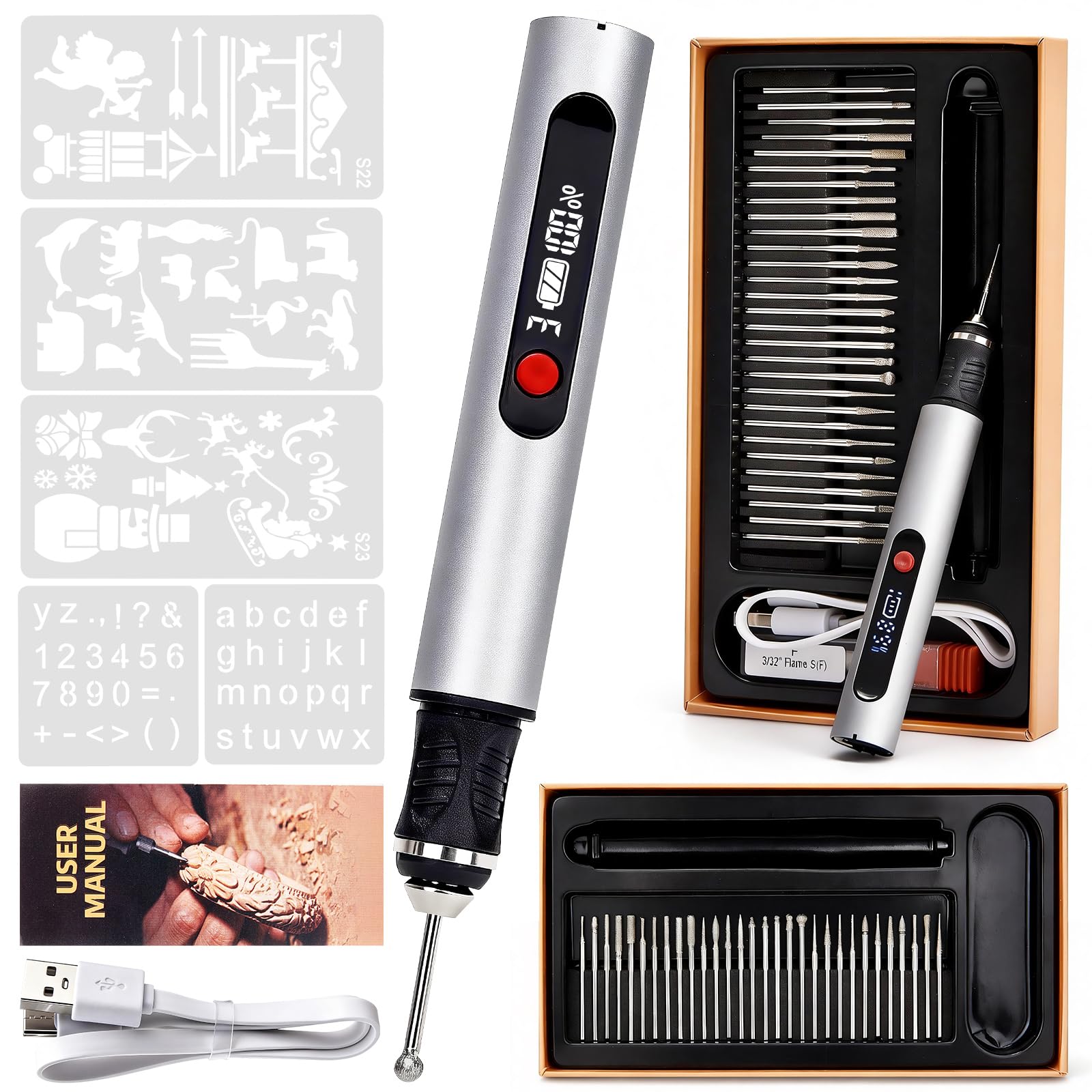 stylo graveur électrique sans fil