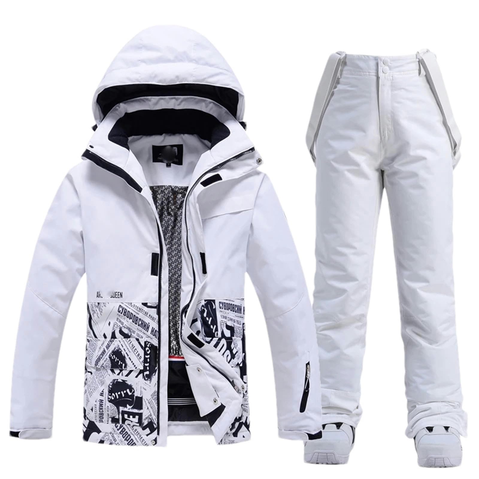 Mężczyźni i kobiety odzież śnieżna odzież na snowboard zimowe ubrania narciarskie kurtka śnieżna i spodnie zestawy odzież snowboardowa, H907 Kurtka Pant_e, XS