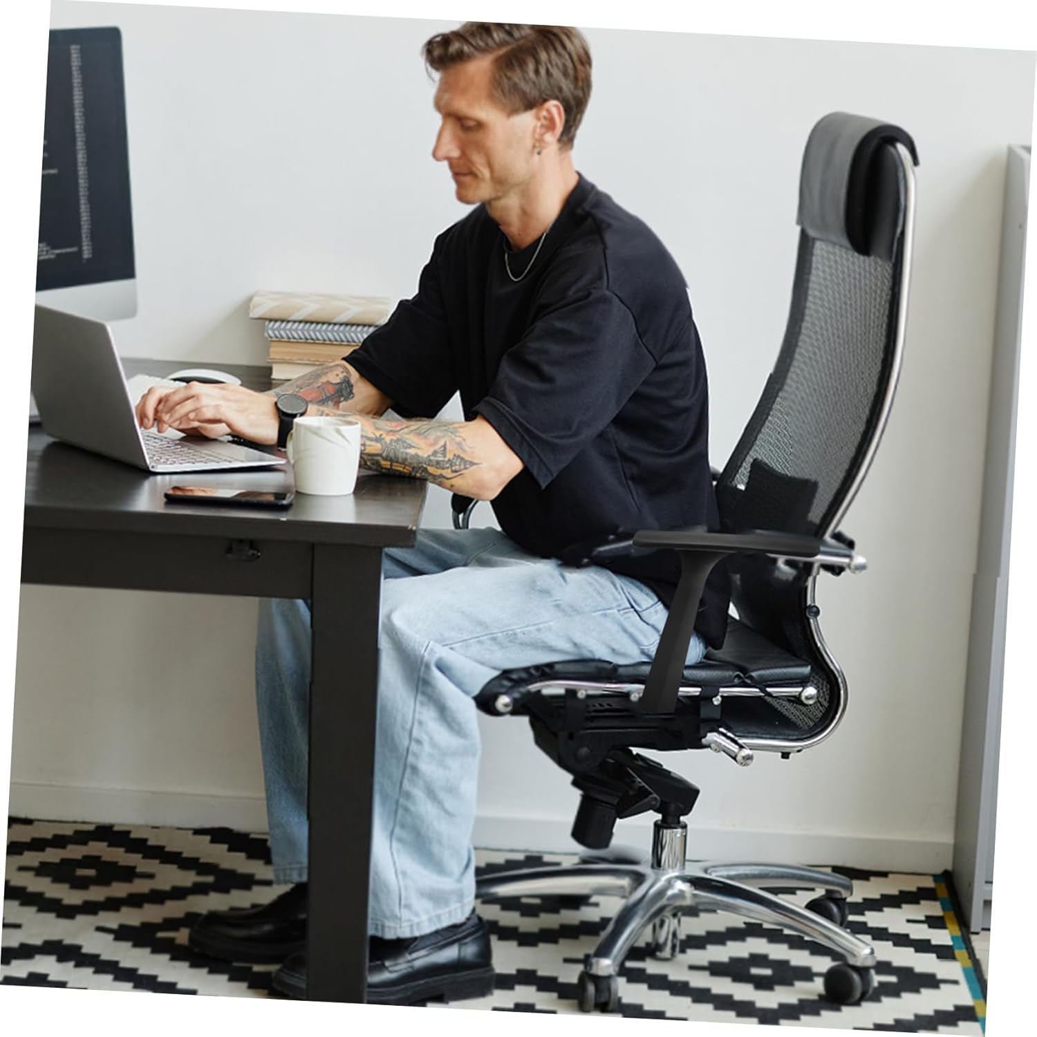 1pair Office Chair Arm Pads and Comfortable Replacement Armrests for Gaming and Office Chairs Easy Installation Stylish Design Fit