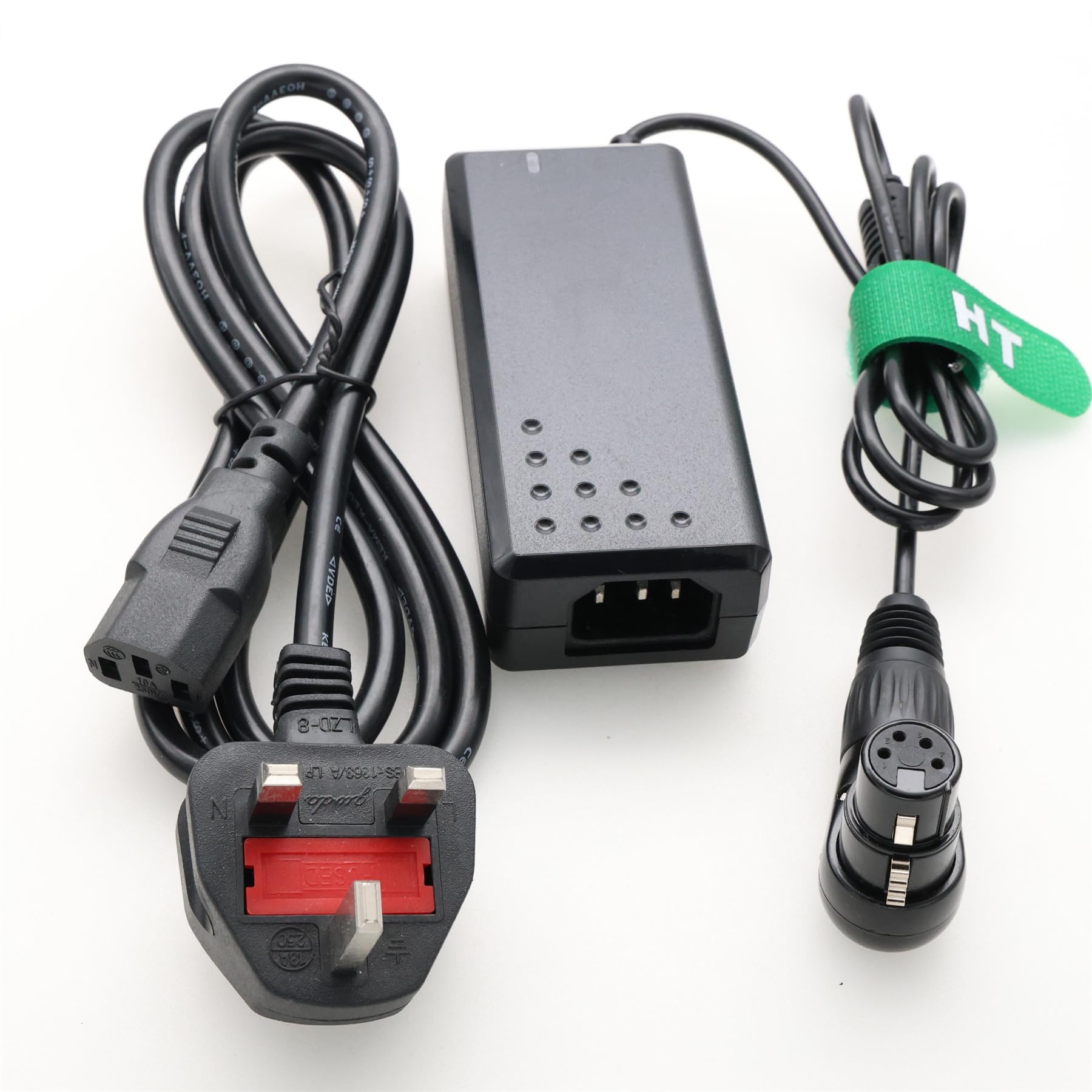 HangTon 4-pinowy zasilacz XLR pod kątem prostym do Sony PMW400 3500V F5500V Z750 Z580 Canon C400 C500 MKII Panasonic AK AJ Cinema Monitor kamery 12V 4A DC