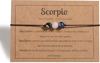 سوار حريمي بدلاية مصنوعة من حجر كريم وكريستال علاجي لبرج السرطان هدية بتصميم الأبراج الفلكية مقاس 6 ملم