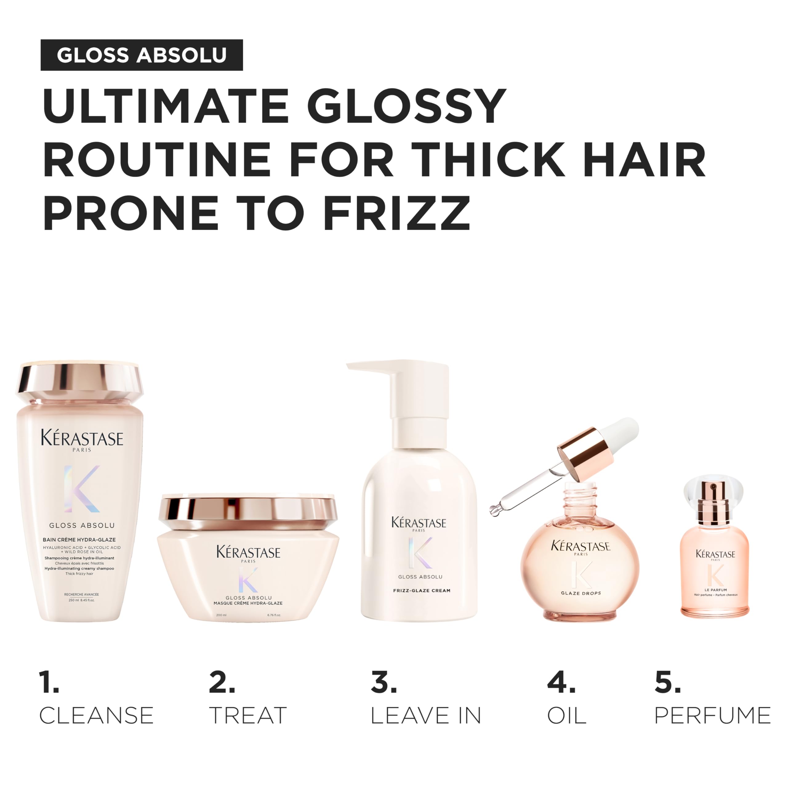 KÉRASTASE Gloss Absolu - Le Parfum - Parfum Cheveux - Cheveux Plus Doux - Tenue Longue Durée - Citron, Bergamote, Bouquet Floral & Thé Vert - Sental - Vanille - Tous Types de Cheveux - 30 ml