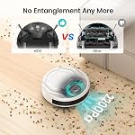 Lefant M210 Pro+ Robot Vacuum Cleaner, 6000Pa Suction, 2.4GHz Wi-Fi Connected, SmartSense Technology, Multi-Surface Cleaning, Self-Charging, Ideal for Pet Hair and Hard Floor