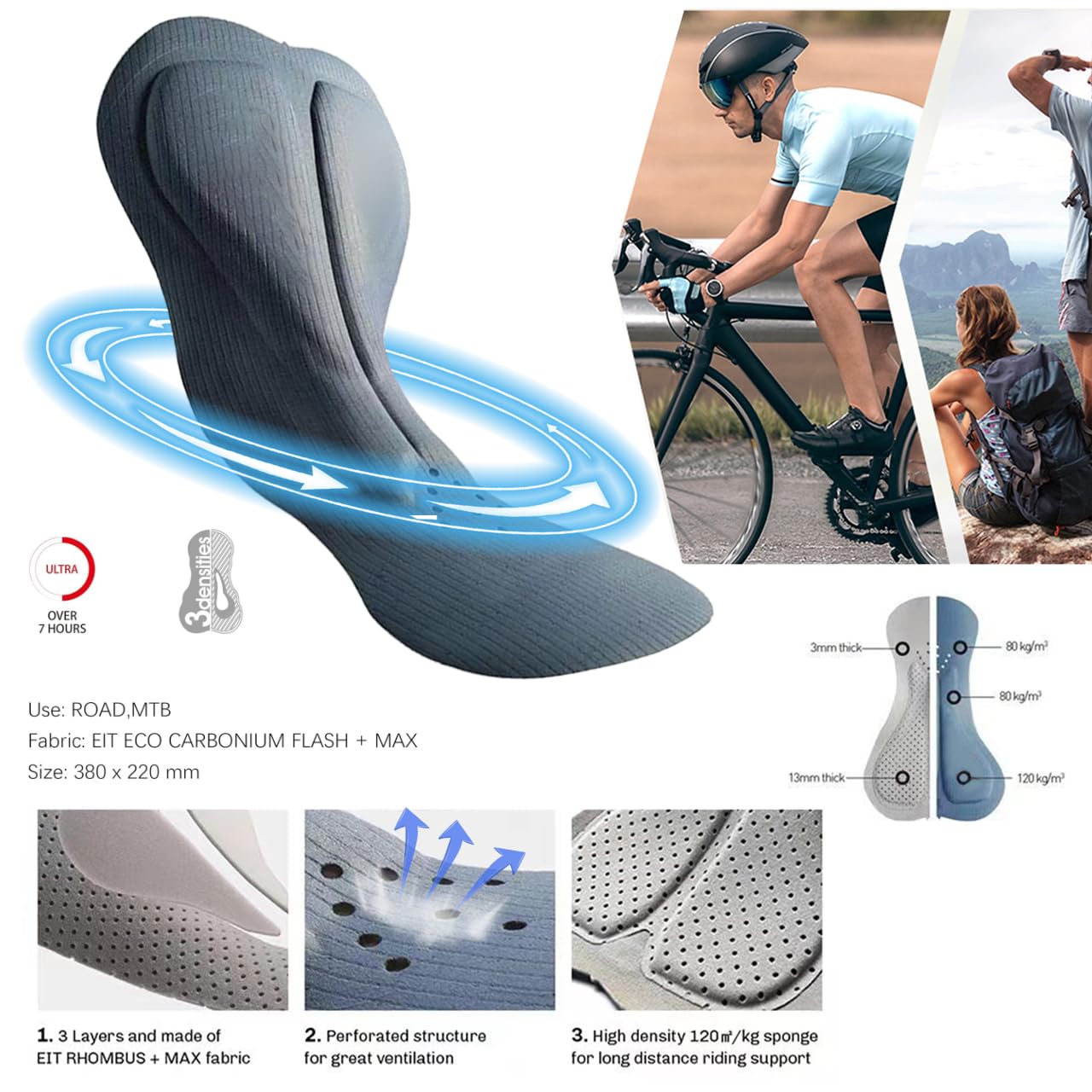 Combinaison Cyclisme Femme Manches Longues Respirant - Triathlon Combiné Vélo Course à Pied pour Route, Une Pièce Intégral | Cuir Professionnel | Tissu Élastique Séchage Rapide | UPF 50+