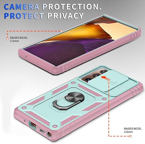 Miniatura 10 de Funda para Galaxy Note 20 Ultra, a prueba de golpes, resistente a los impactos con lente deslizante Funda protectora para Samsung Galaxy Note 20