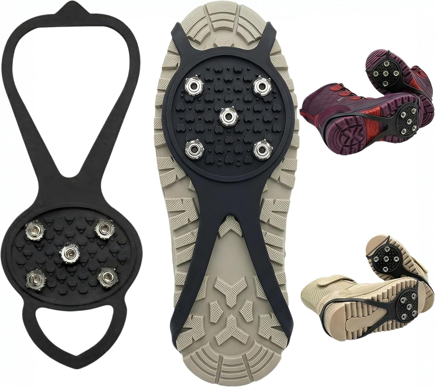 Ice Cleats, 5-Spike Traction