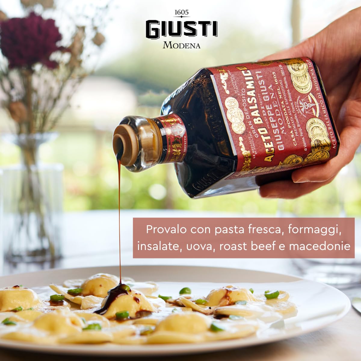 Giusti - Aceto Balsamico di Modena IGP - 250ml - 3 Medaglie d'oro cubica