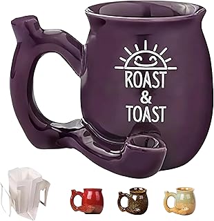 Wake and Bake Coffee Mug Novelty Glazed Ceramic Coffee Pot Shaped Cup wi...