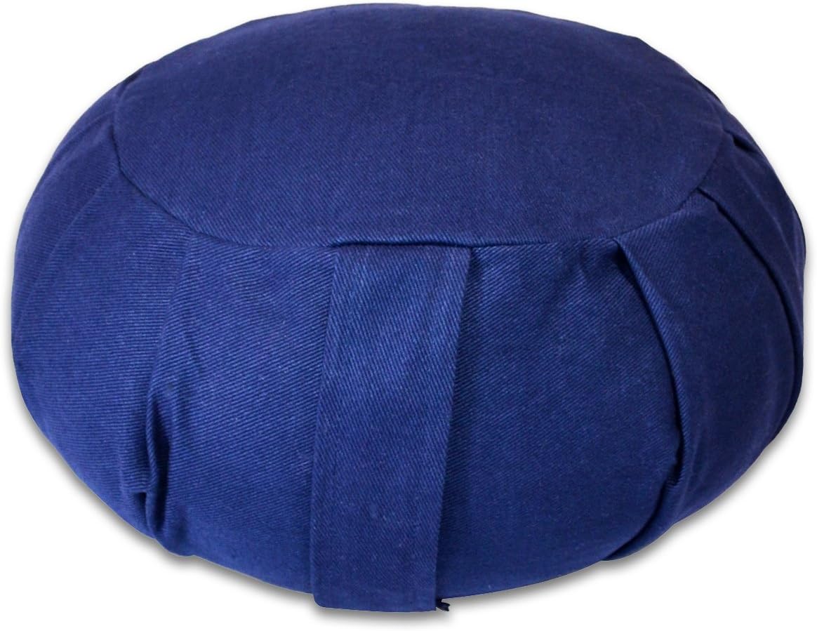 YogaAccessories Round Cotton Zafu Meditation Cushion Pillow