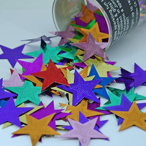 Confetti Star 1 1/4" Multicolores - Paquete al por menor #9528 QS0