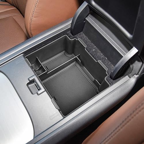 Bandeja organizadora de consola central compatible con Acura RDX 2019 2020 2021 2022 2023 2024, caja de almacenamiento para reposabrazos y