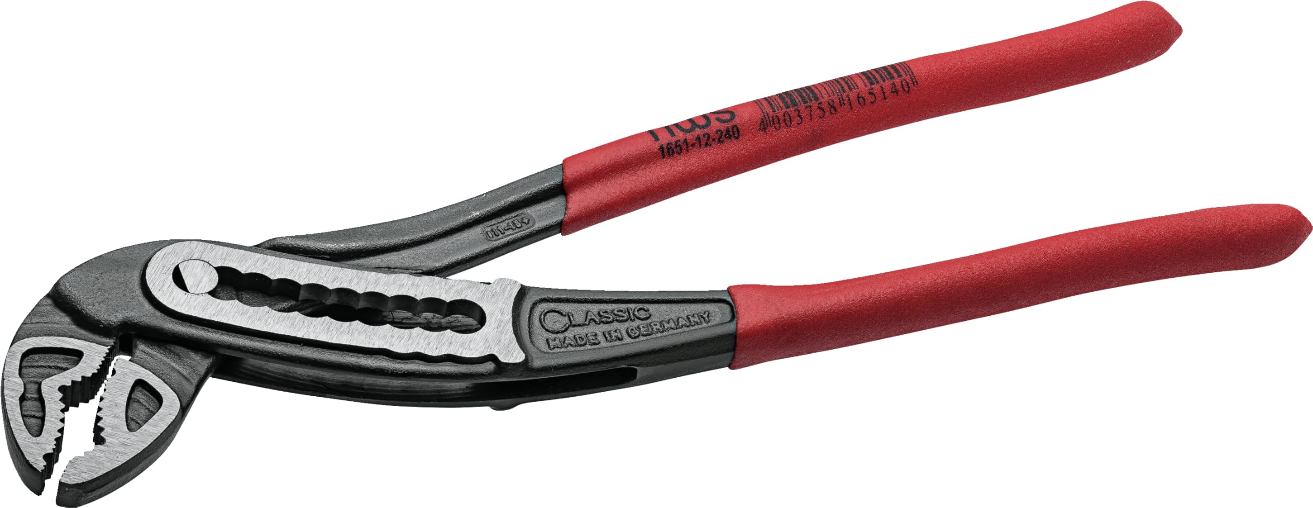 NWS 1651-12-180 ClassicPlus Pipe Wrench 180mm Safety Joint Plastic...