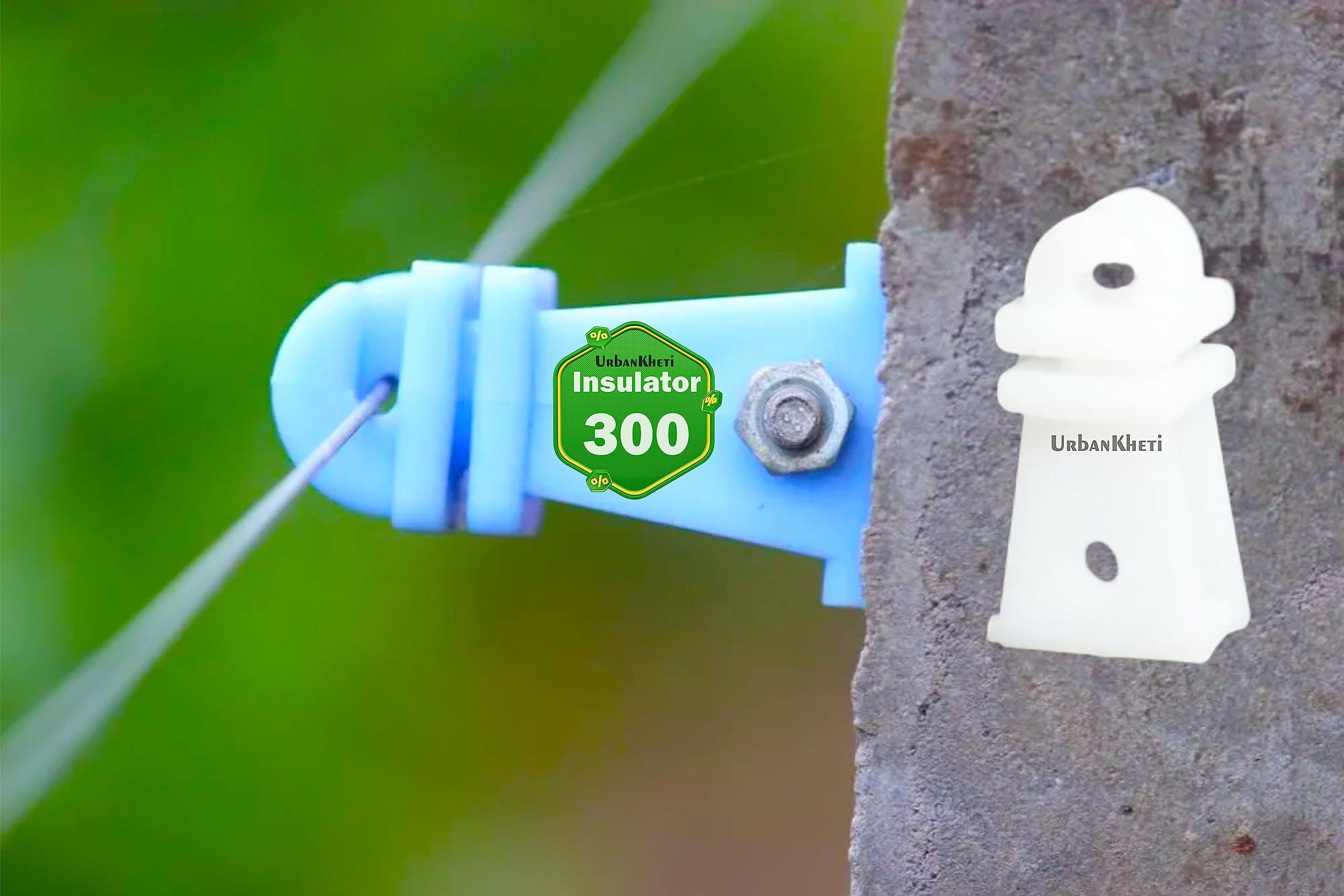 UrbanKheti Virgin Insulator for Solar Fencing (Pack of 300) “Virgin Material” India’s No 1 Agriculture Product for Zatka Machine Fencing/Electric Fence/Farm/Garden (Extra Long-Lasting) (Pack of 300)-image-41