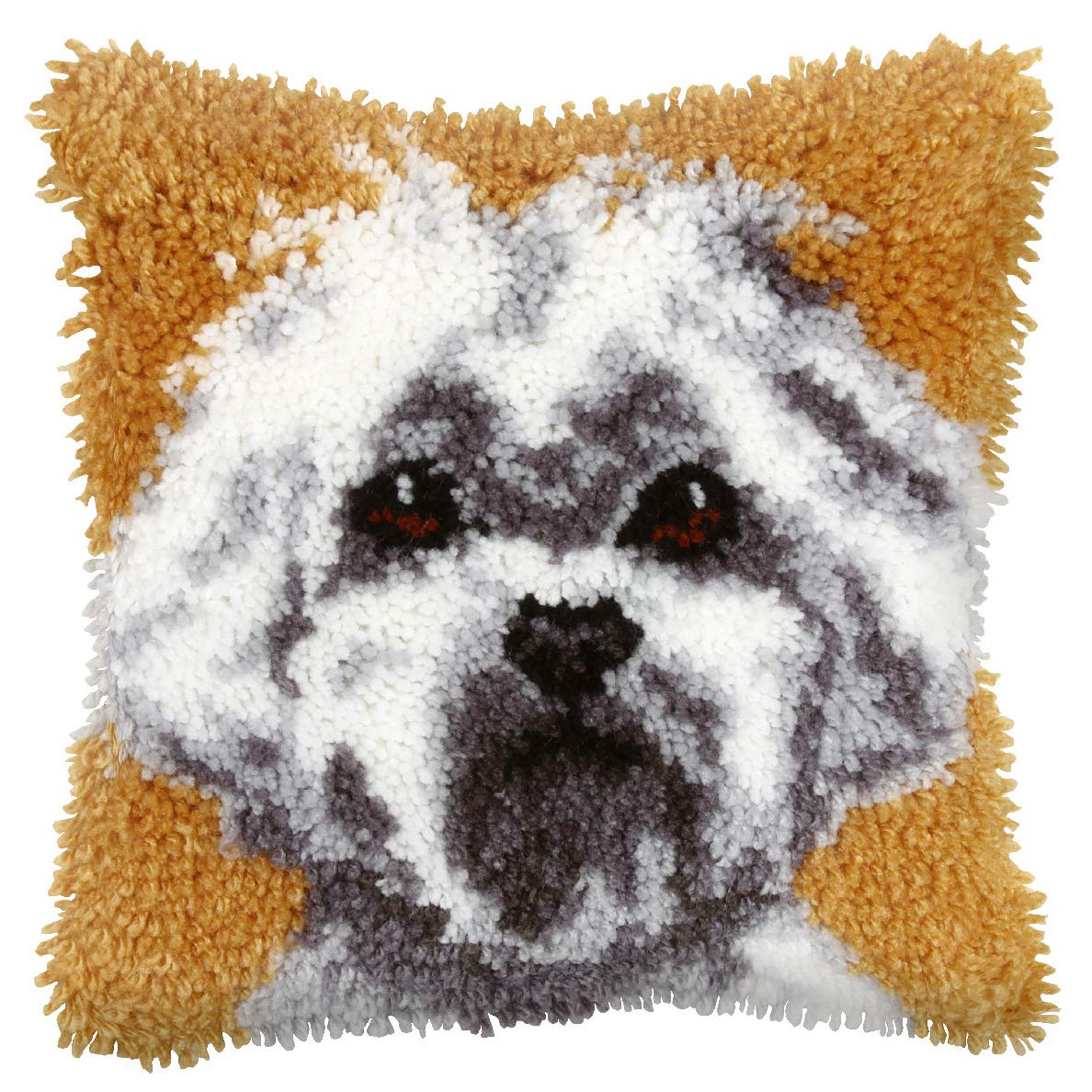 Kit latch hook coussin Westie pour décorer votre salon cocooning