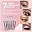 Eye Makeup Brushes Eyeshadow Brush Set - 7pcs Soft Synthetic Brush Kit - For Blending Eyeshadow, Eyeliner, Crease, Eyebrow - Long Lasting, Apply Better, Flawless Look Makeup