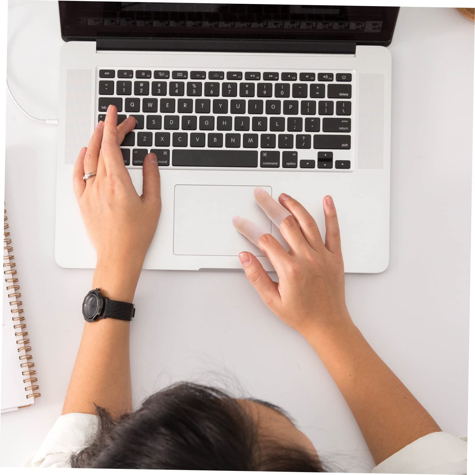 SHERCHPRY 8Pairs Silicone Finger Protectors Reusable Non Slip Finger Covers for Protection Comfortable Cutting Accessory for Men and Women for Crafts and Everyday Use