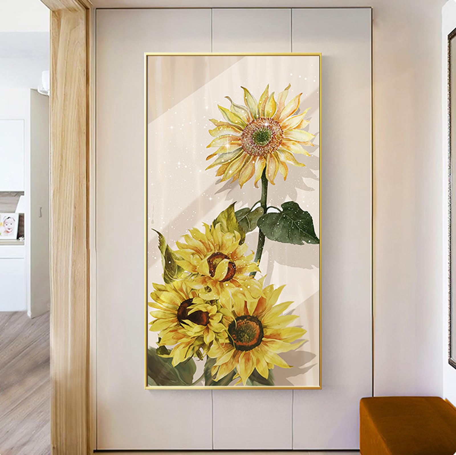 【新着商品】向日葵 絵画 インテリア 額付 花 アートパネル ひまわり ポスター Amazon.co.jp: アートパネル 向日葵 装飾用絵画 壁掛け 北欧 アート