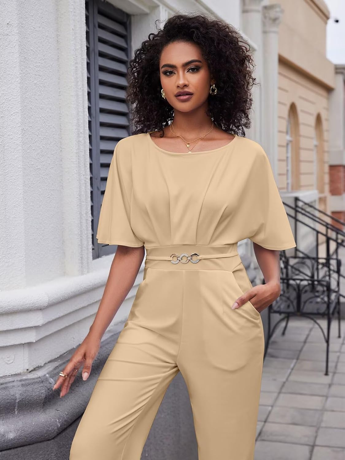 acelyn Elegant Jumpsuit for Women Dressy Sexy Plus Size Wide Leg Pant Suit One Piece Party Outfits - Image 5