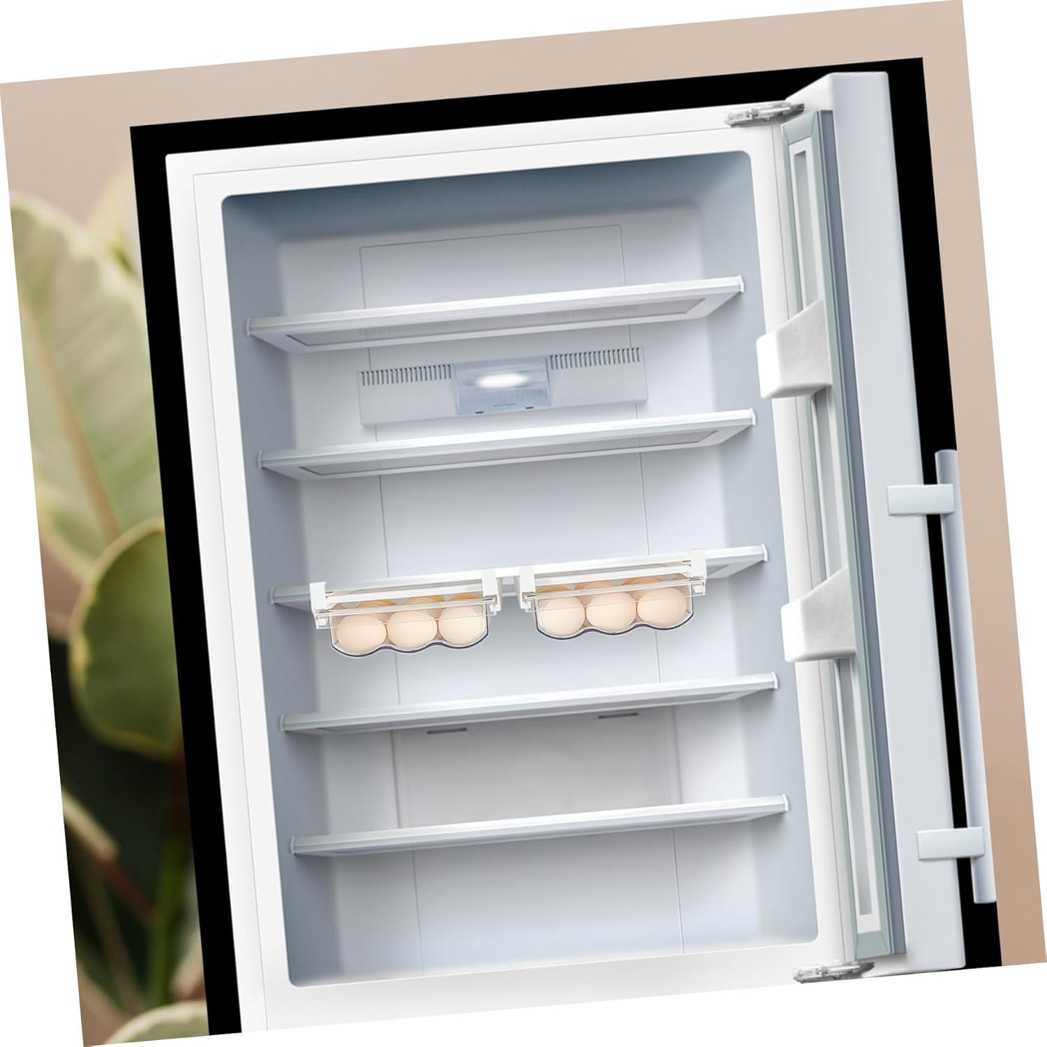 Egg Holders Large Capacity Egg Storage Box Pet Material Space-saving Drawer Style Suitable for Occasions