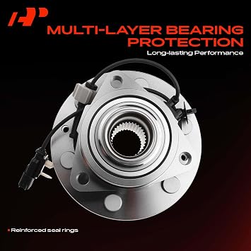 A-Premium 2 x Front Wheel Bearing and Hub Assembly for Chevy GMC Cadillac - Silverado 1500, Sierra 1500, Suburban, Yukon, Escalade, XTS, 4WD Only & with ABS & 6-Lug