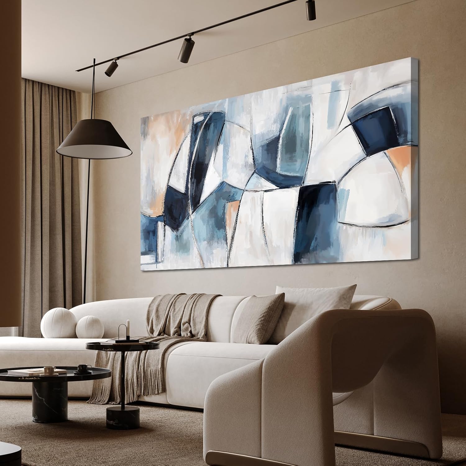 Canvas Wall Art Decor Abstract Wall Art for Living Room Abstract Canvas Art Wall Decor Wall Art Pictures Modern Colorful Wall Art Prints Artwork for Walls Bedroom Office Home Decor 20" X 40" JYQ-01F Wrapped Canvas 40"L x 20"W