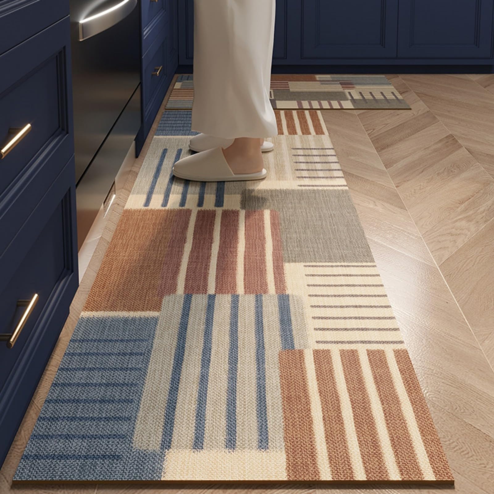 Alfombras de cocina duraderas y modernas de 50x80 y 50x160 cm con acabados de alta resistencia