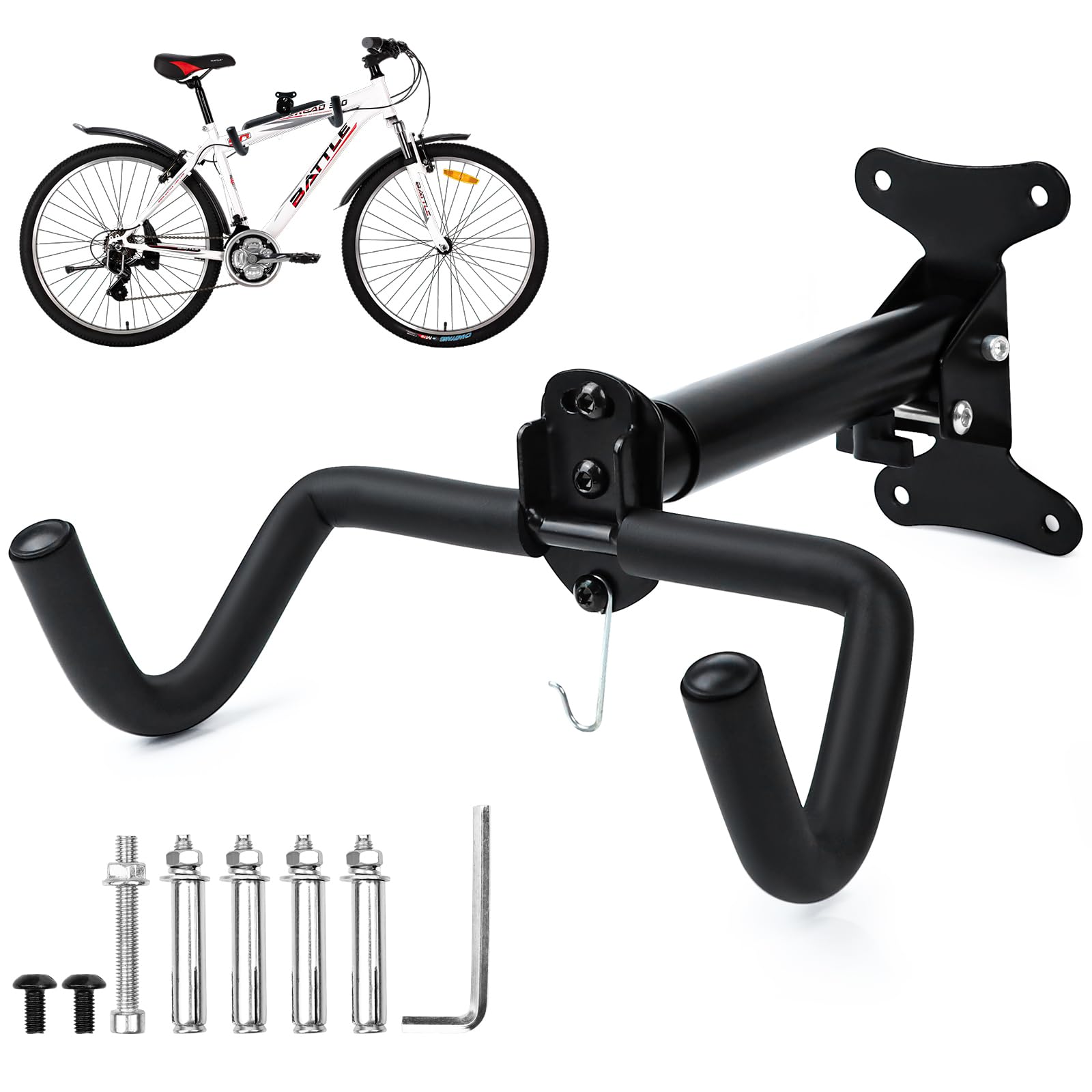 Supporto Bici Manutenzione Supporto Per Bici Da Parete - Staffa Per Appendere Bicicletta A Muro, Design Semplice E Robusto Risparmio Spazio Bici