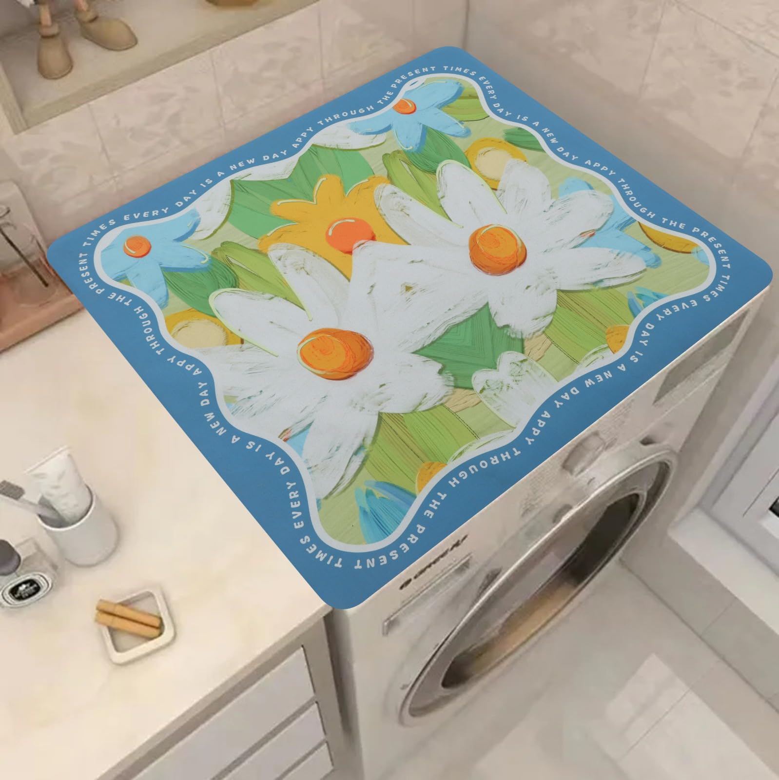 Homecloud (60cm x 60cm) Washer & Dryer Cover for Top, Non-Slip Washing Machine Top Protector Mat, Dustproof & Waterproof Mat for Most Washers, Refrigerator, Home Kitchen Laundry Room (Light Grey) (B0DCP57GZW) Amazon Price History, Amazon Price Tracker