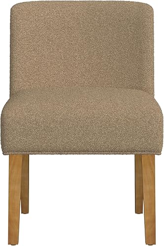 Miniatura 17 de HomePop Parsons - Silla clásica tapizada para comedor Gris ceniza,Azul Demask,Marrón Boucle (paquete individual),Marrón (Brown Damask),Marrón (Brown