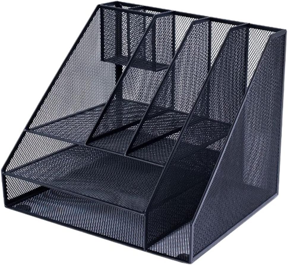 Amazon.com: File Magazine Folder Holder Metal File Shelf Desk Organizer ...
