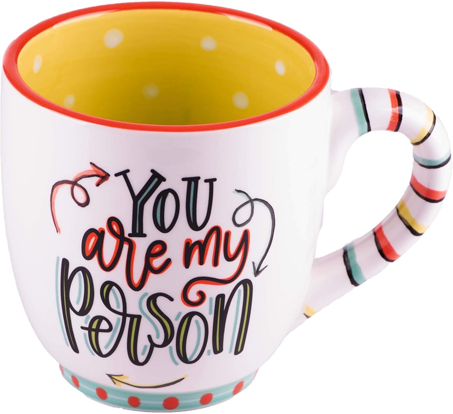 Glory Haus Happy & Uplifting Ceramic Mugs 16 oz (You are