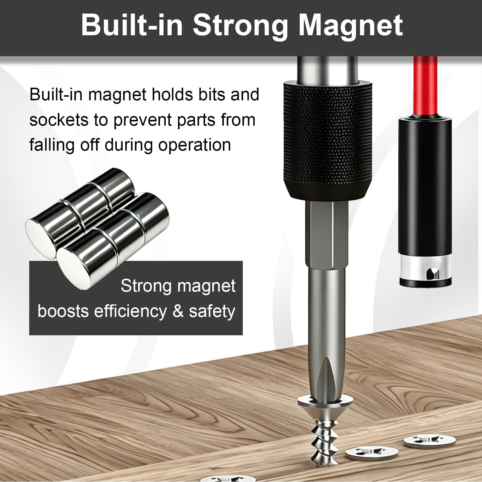 Magnetic Bit Holder - Impact Driver & Drill -5 Magnetic Bit Holder - Impact Driver & Drill -5