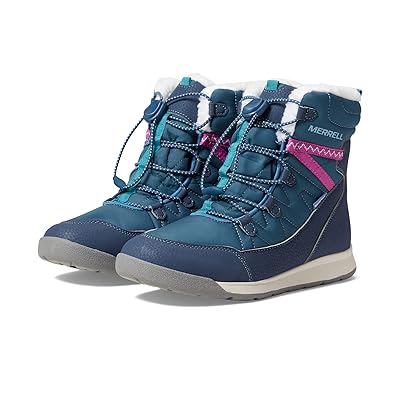 Merrell Kids Snow Crush 3.0 Waterproof (Toddler/Little Kid/Bid Kid) Girls Shoes Navy/Berry/Teal