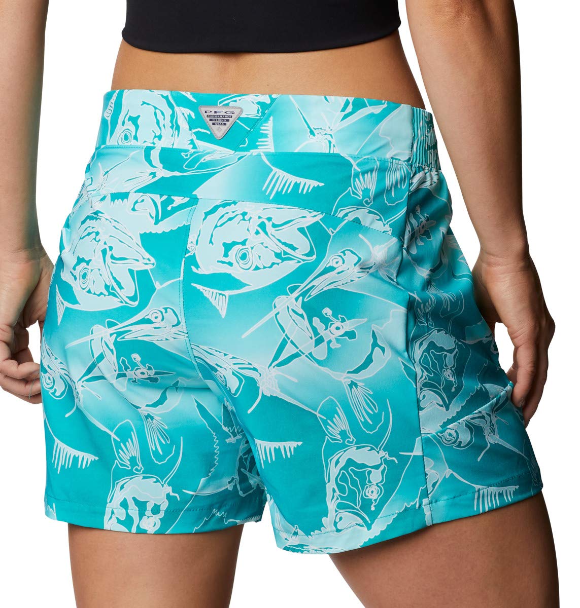 Short Jupe Columbia PFG Femme - Taille S - Orange - Cordon De Serrage - Neuf Sans étiquette
