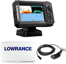 Echolando-Set mit Lowrance Eagle 5, Fishfinder GPS 5" IPS + Sonnenblende im Lieferumfang enthalten, mit oder ohne HDI oder SplitShot HD